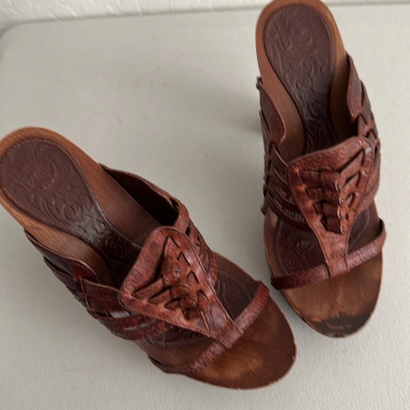 VINTAGE  Dior Pionnier slip on platform mule sandals - Picture 10 of 12